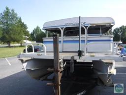 1987 Starcraft 24 ft Pontoon Boat with Wesco Trailer (with title)