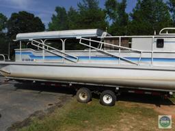 1987 Starcraft 24 ft Pontoon Boat with Wesco Trailer (with title)
