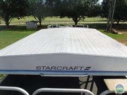 1987 Starcraft 24 ft Pontoon Boat with Wesco Trailer (with title)