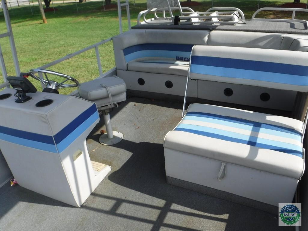 1987 Starcraft 24 ft Pontoon Boat with Wesco Trailer (with title)