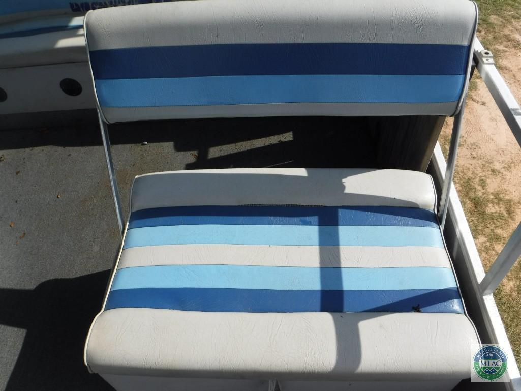 1987 Starcraft 24 ft Pontoon Boat with Wesco Trailer (with title)