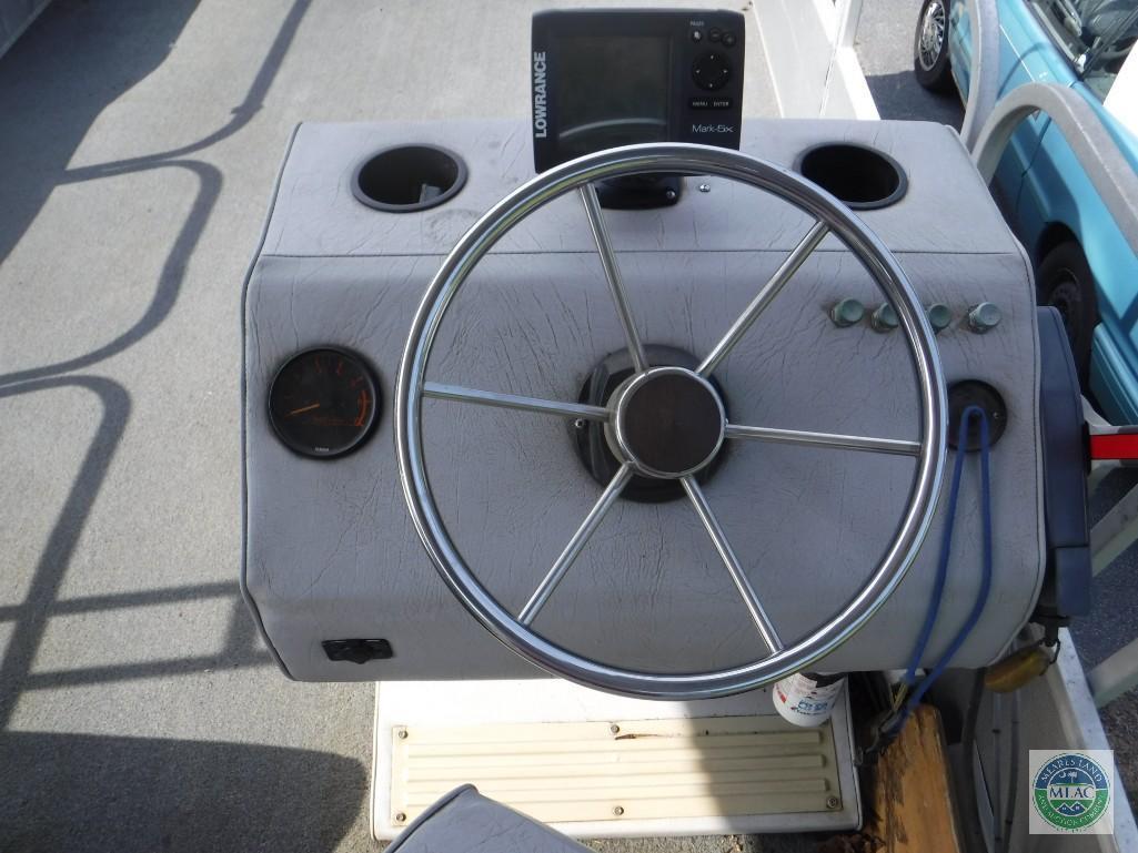 1987 Starcraft 24 ft Pontoon Boat with Wesco Trailer (with title)