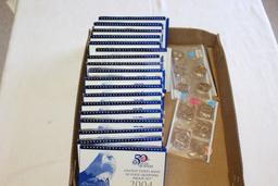 18 US State Mint 50 State Quarters Proof Sets.