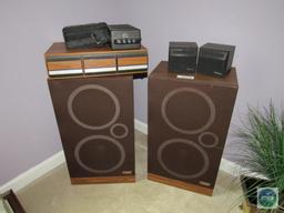 Speakers and cassette tape lot