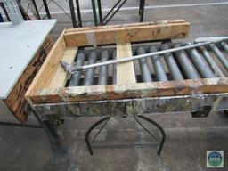 Tagger unit - with dual stitch capability and short roller conveyor section