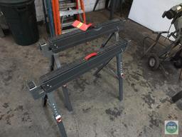 Lot 2 Protocol Adjustable Work Table Sawhorses