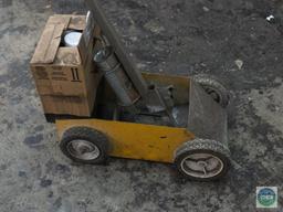 Paint Striper Cart & Box of Spray Paint