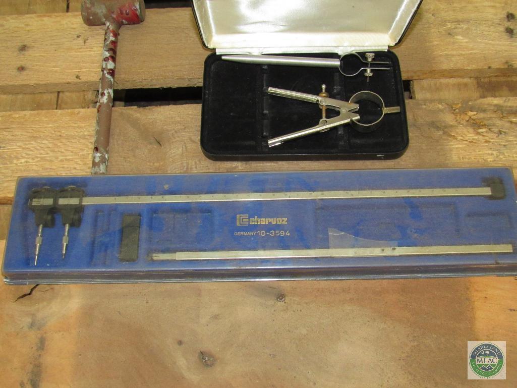 Charvoz 10-3594 gauge - protractor - small hammer