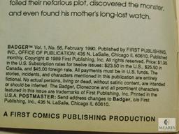 First Comics, Badger, No. 56, February, 1990 Issue