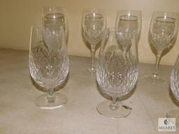 Lot 10 Glass possibly Crystal Wine Glasses & Goblets
