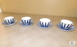 Royal Danube Number 1886 China Lot 4 Teacup & Saucers