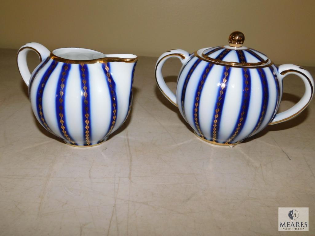 Royal Danube Number 1886 China Creamer & Sugar Bowl Set