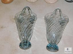 Lot of Vases and Candle Holders Glass & Pottery Pieces