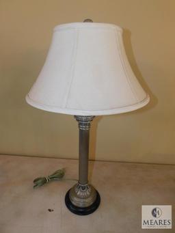 Pewter Finish Table Desk Accent Lamp