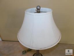 Pewter Finish Table Desk Accent Lamp