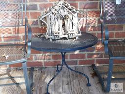 3 Piece Wrought Iron Bistro Patio Set