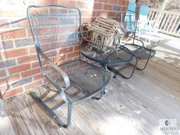 3 Piece Wrought Iron Bistro Patio Set