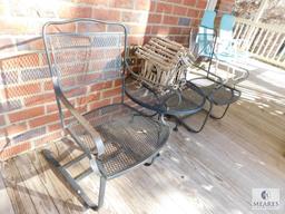 3 Piece Wrought Iron Bistro Patio Set