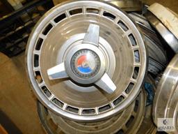 Lot of Various Ford Hubcaps