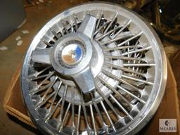 Lot of 4 Ford Wire Style Hubcaps