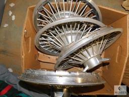 Lot of 4 Ford Wire Style Hubcaps