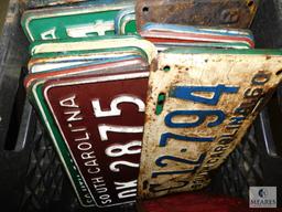Large Lot of Vintage License Plates