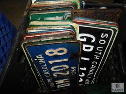Large Lot of Vintage License Plates