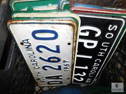 Large Lot of Vintage License Plates