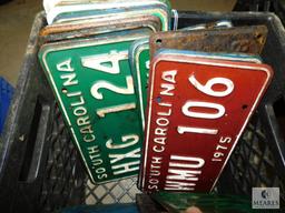 Large Lot of Vintage License Plates