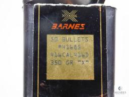 Barnes 416 caliber 350 Grain bullets 56 bullets