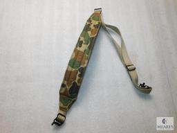 Leather lined rifle sling with swivels