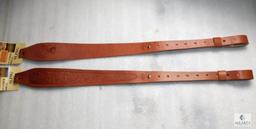 2 New Leather embossed Hunter Cobra style rifle slings