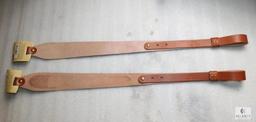 2 New Leather embossed Hunter Cobra style rifle slings