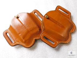 Lot 2 New Leather Double Mag Pouches fits Glock & Similar Double Stacked Mags