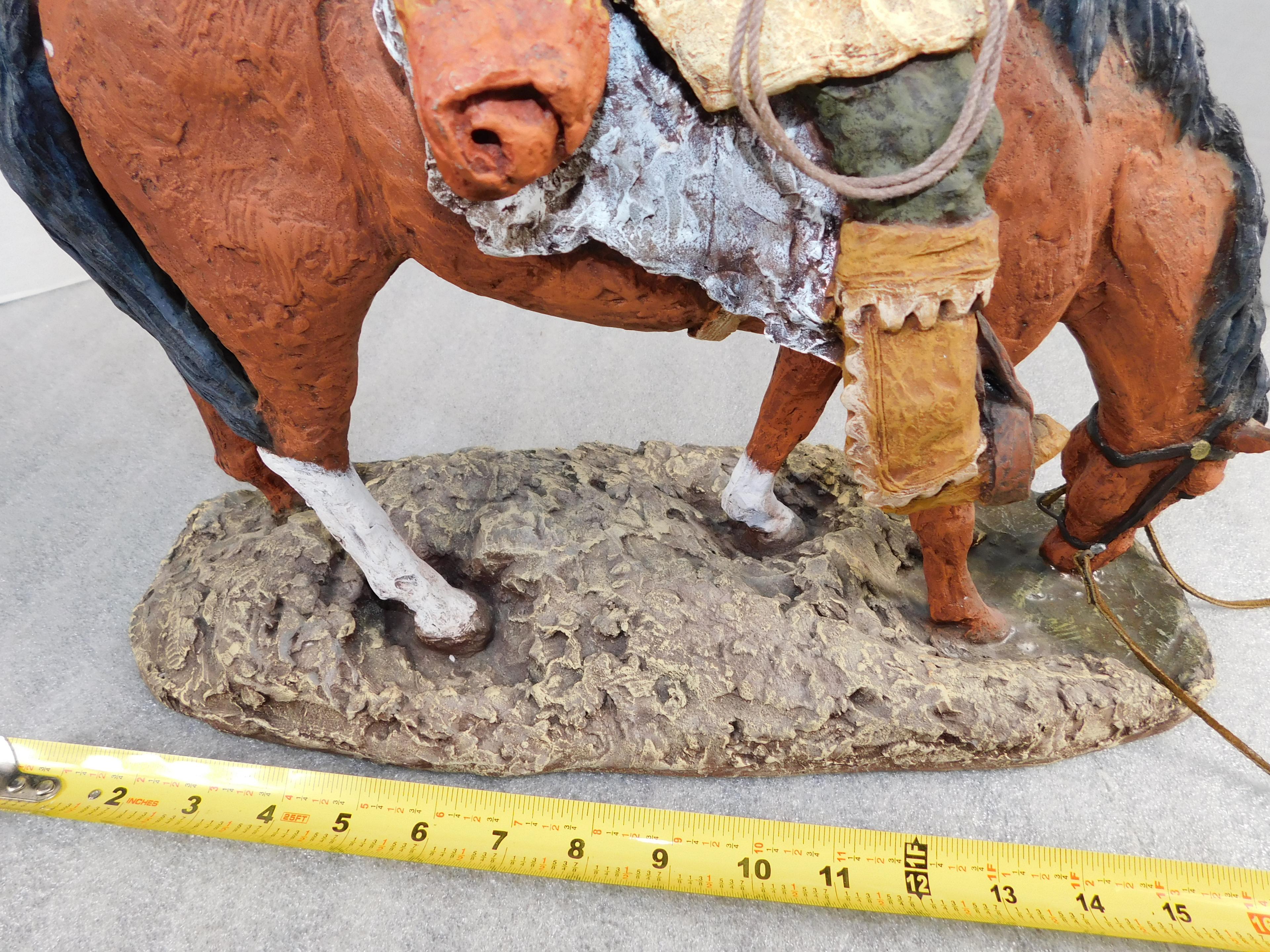 "Mounted Trapper" Daniel Manfort Western Collectible Sculpture