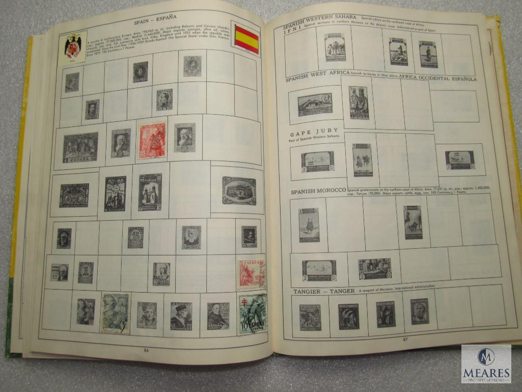 My First Stamp Album Copyright 1962 Collection Book for Beginners w/ Some Stamps