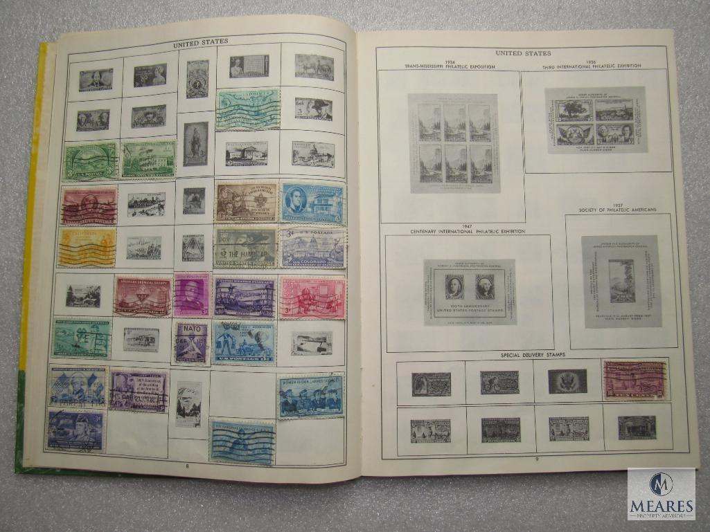 My First Stamp Album Copyright 1962 Collection Book for Beginners w/ Some Stamps
