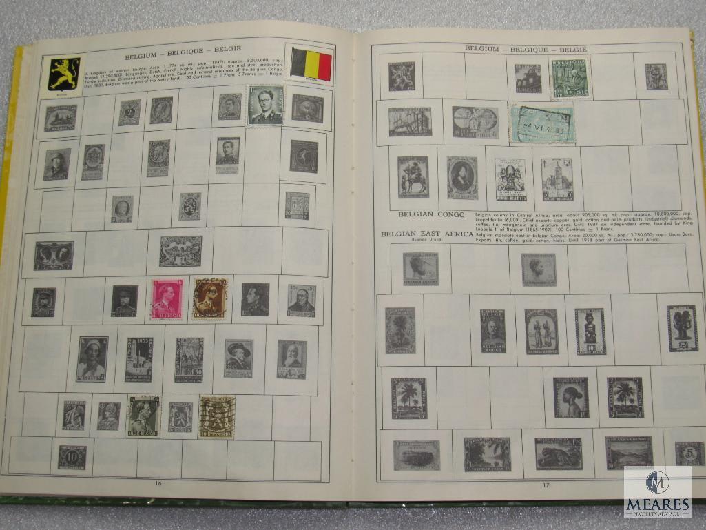 My First Stamp Album Copyright 1962 Collection Book for Beginners w/ Some Stamps