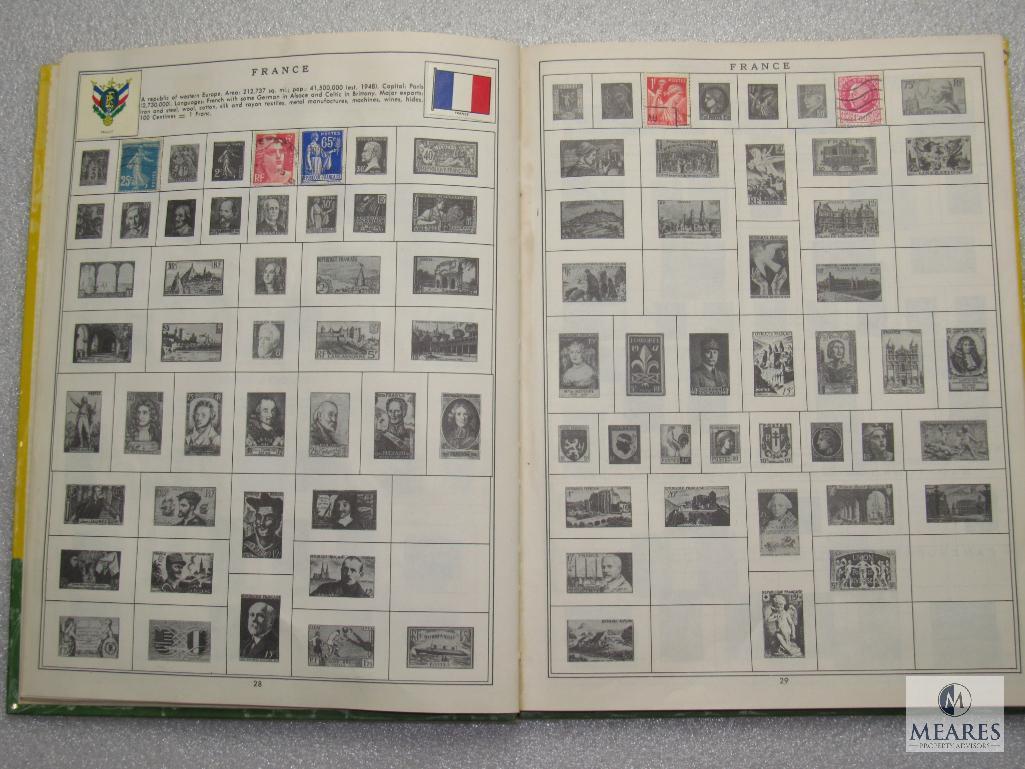 My First Stamp Album Copyright 1962 Collection Book for Beginners w/ Some Stamps