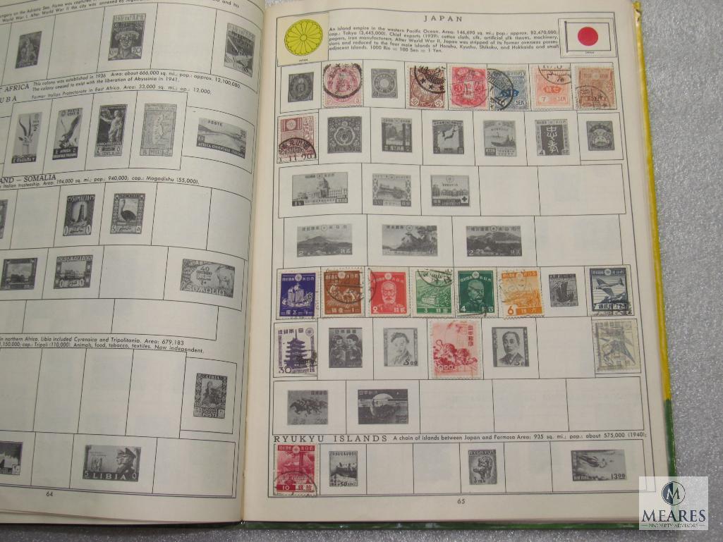 My First Stamp Album Copyright 1962 Collection Book for Beginners w/ Some Stamps