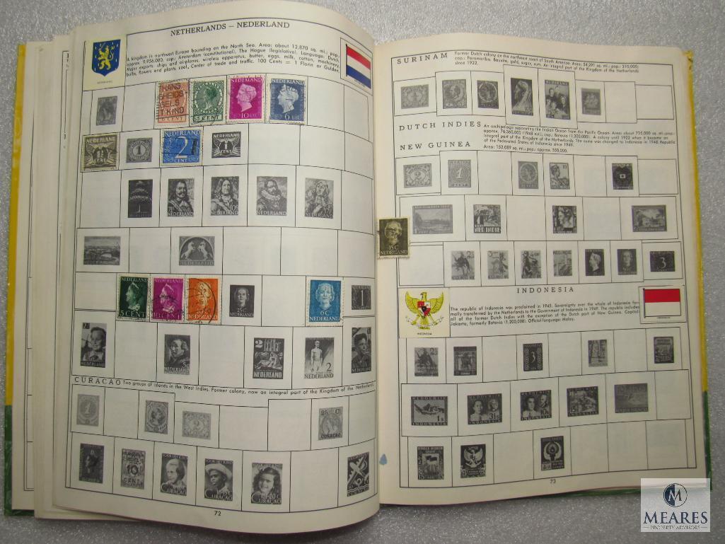 My First Stamp Album Copyright 1962 Collection Book for Beginners w/ Some Stamps
