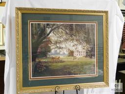 R.C.Carter "One Fine Morning" southern print Matted and Framed 40" x 34"