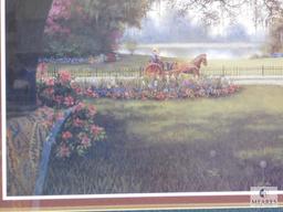 R.C.Carter "One Fine Morning" southern print Matted and Framed 40" x 34"