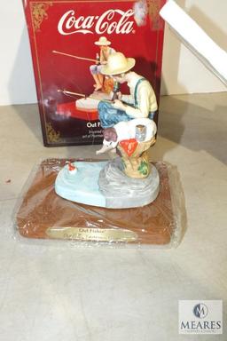 Coca-Cola Out Fishin' Figurine in Original box