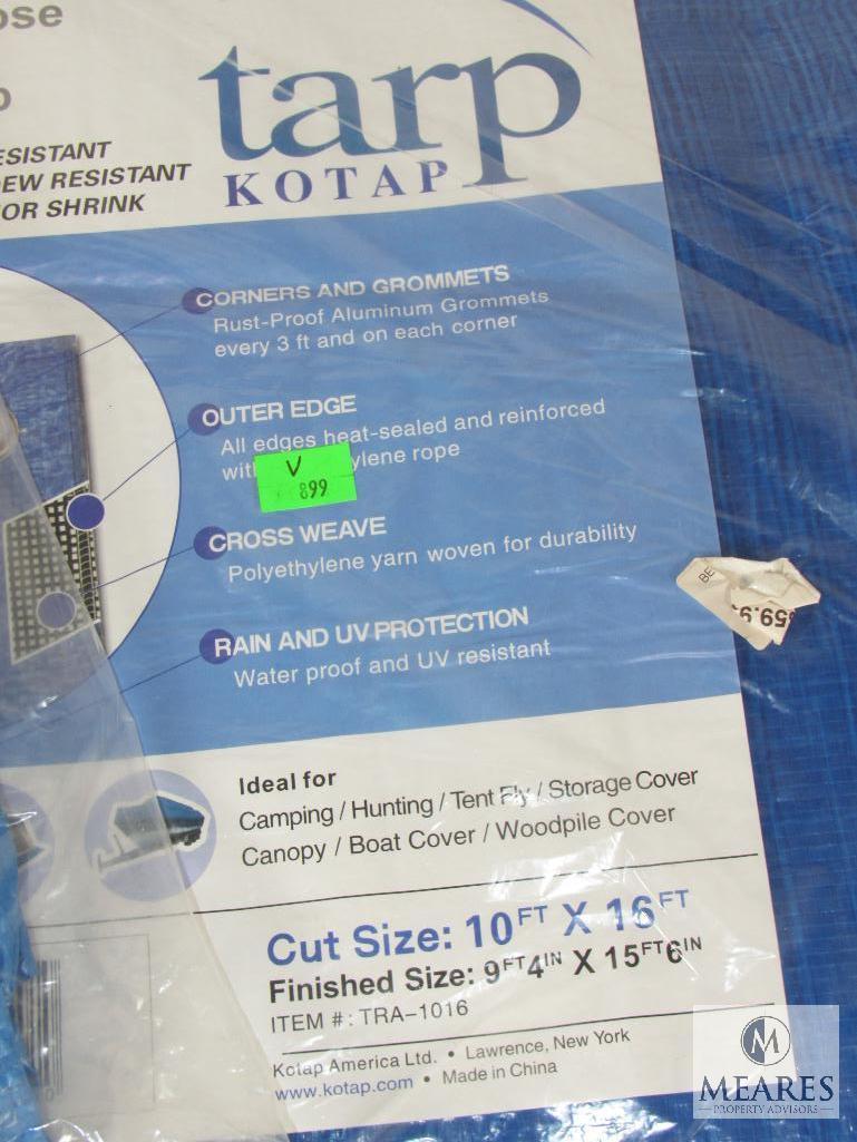 Lot New Poly Tarps, Thompson Center Muzzleloader Pack, Muzzle Mount, Arrow Sharpener, +