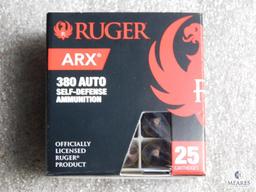 60 Rounds Ruger .380 ARX Self Defense Ammunition 97 Grain Ammo