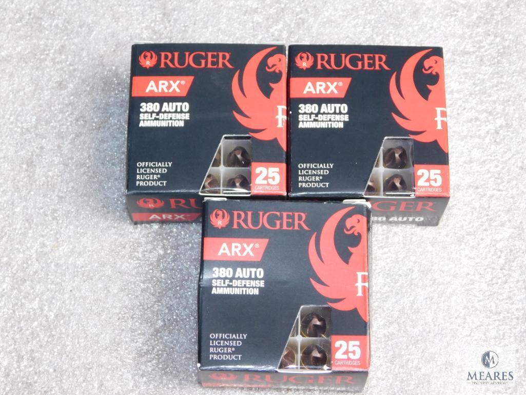 60 Rounds Ruger .380 ARX Self Defense Ammunition 97 Grain Ammo