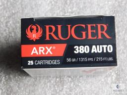 80 Rounds Ruger .380 ARX Self Defense Ammunition 97 Grain Ammo