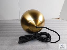 New Project 62 Hanging Light Brass Ball Fixture with Frosted Globe