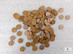 Approximately 1 pound of mixed Lincolns cents